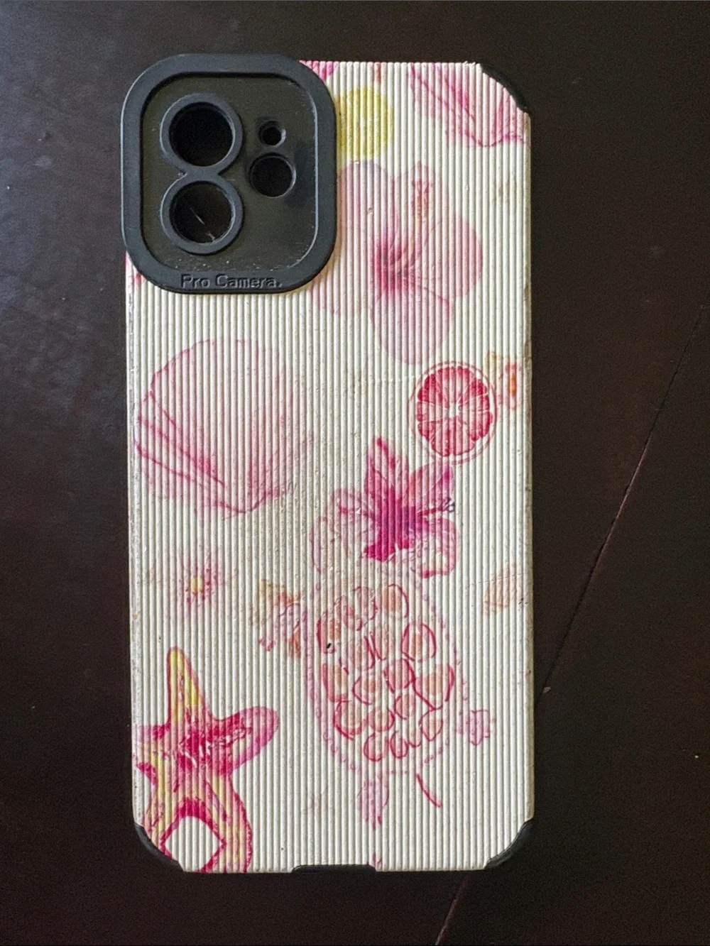 Pink Floral Pattern I-Phone 12 Case - Compatible Protective Cover